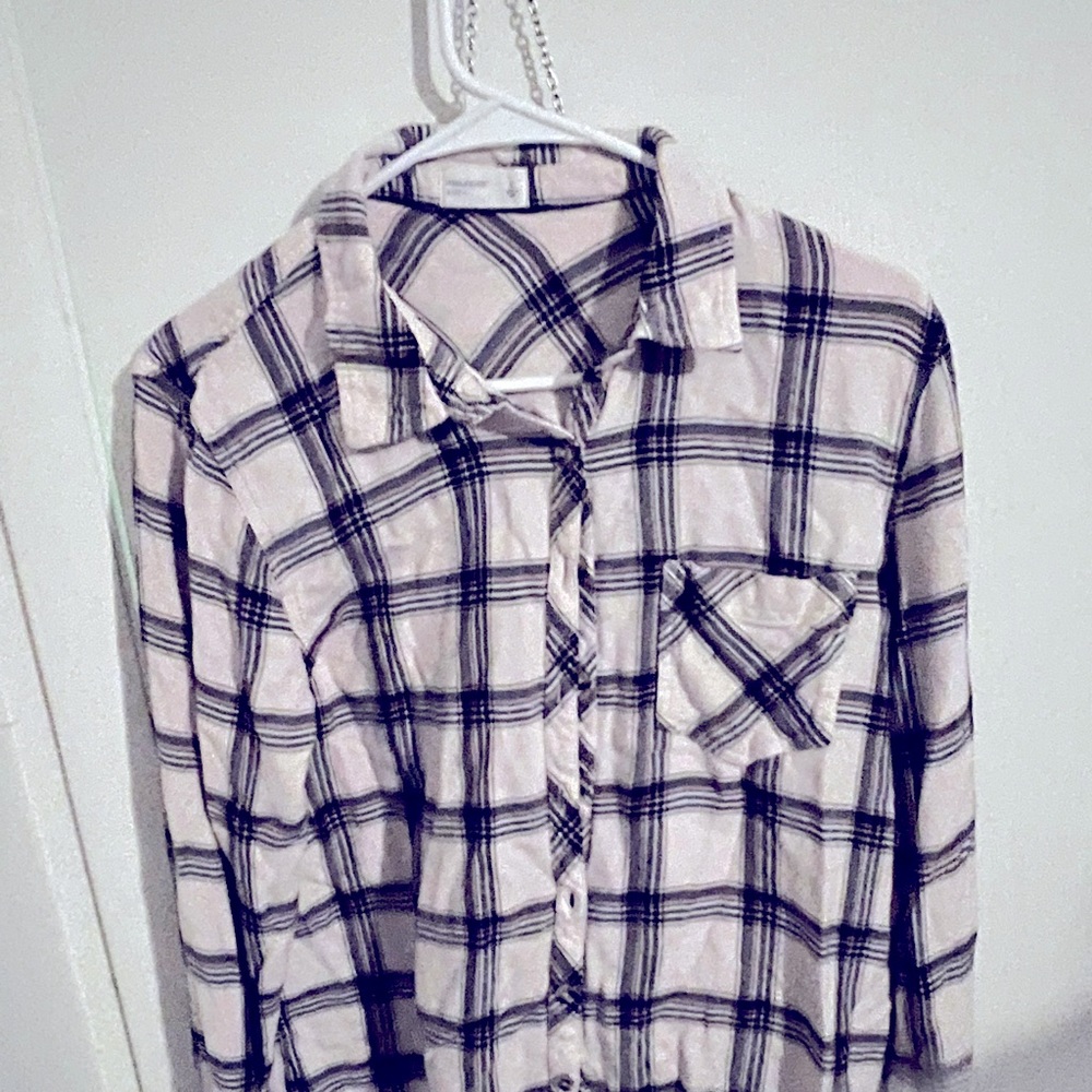 Pink plaid shirt